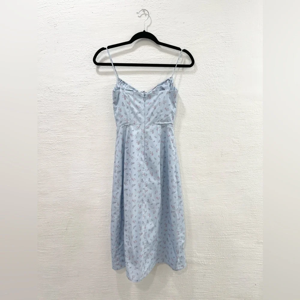 House Of CB Carina Blue Floral Buster Midi Dress - Picture 6 of 6